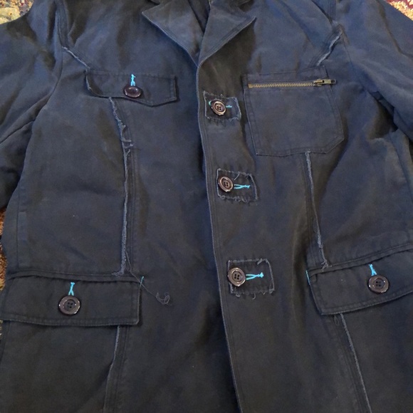 Smash vintage navy blue jacket - Picture 4 of 8